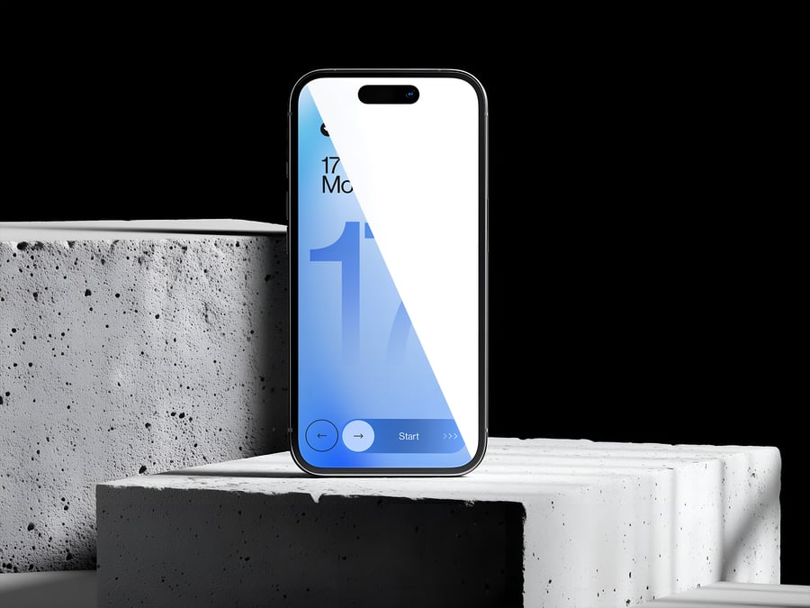 iPhone 17 Pro 智能手机屏幕模型套装