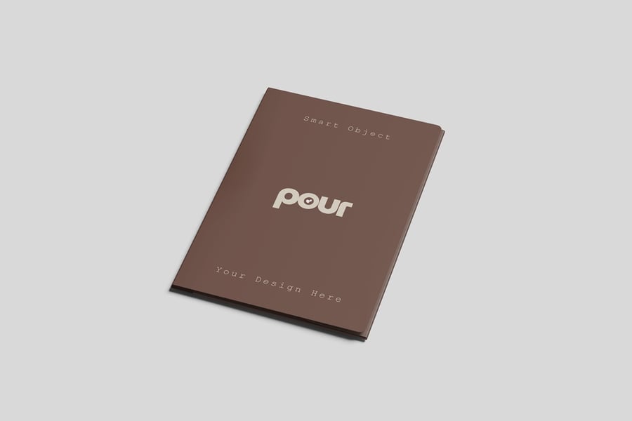 带信头样机的 A4 文件夹