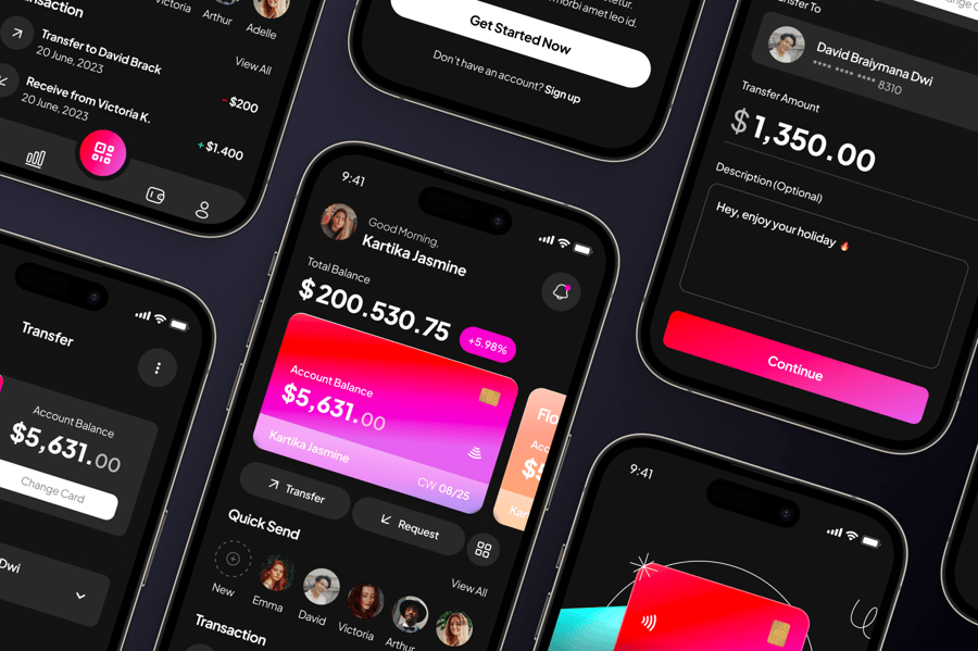 金融与支付移动应用程序 UI 套件