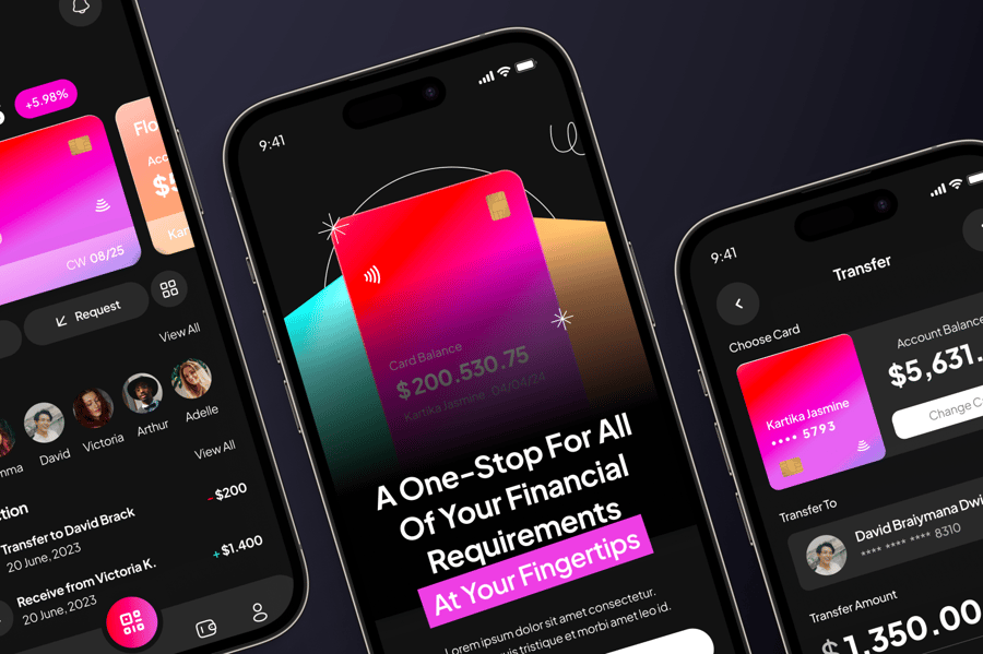 金融与支付移动应用程序 UI 套件