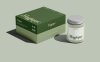 现代极简蜡烛香薰品牌包装盒纸盒样机