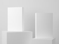 高端软件产品长方形窄盒包装纸盒样机