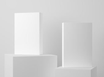 高端软件产品长方形窄盒包装纸盒样机