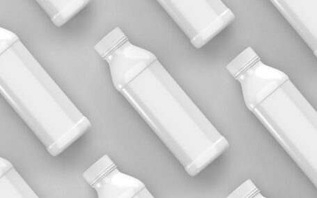 多角度果汁饮料方形塑料瓶包装样机