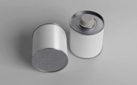 铝罐锡罐铁罐油漆啤酒罐子包装样机设计