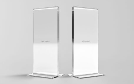 创意立式亚克力菜单海报桌牌样机