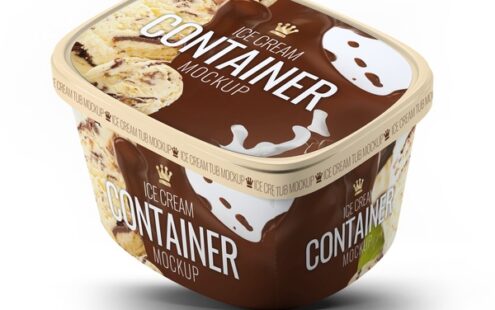 冰淇淋盒雪糕袋包装样机