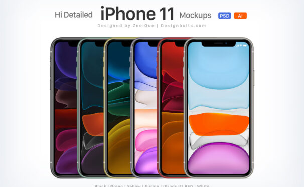 全新 iPhone 11 Pro & Max 系列手机样机