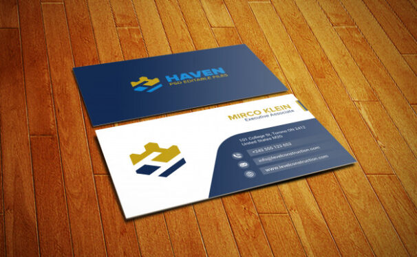 高品质时尚逼真的名片展示VI样机素材