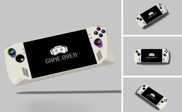 高级感Win掌机游戏机PSD样机模型