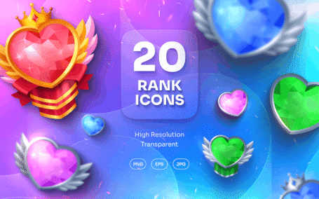 游戏排名图标 Vol.4 (EPS,PNG,JPG)