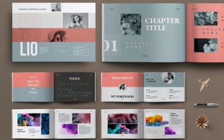 作品集设计模板 (INDD)