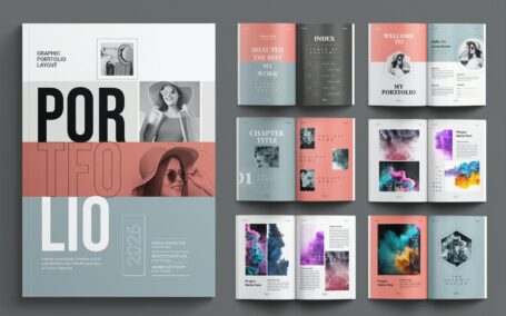 作品集设计模板 (INDD)