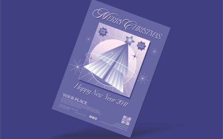 圣诞及新年派对传单 (AI,EPS,PSD)