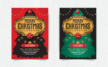 圣诞庆典海报 (PSD)