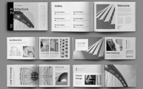 建筑组合设计画册模版 (INDD)