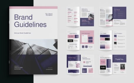 品牌指南画册模版 (PSD,AI,EPS)