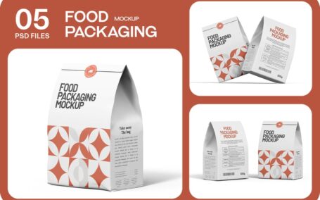 食品纸袋模型样机 (PSD)
