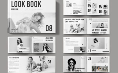 景观书布局横向画册模版 (INDD)