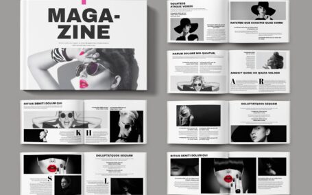 杂志版面景观 (INDD)