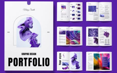 竖版设计杂志风格排版内容 (INDD)