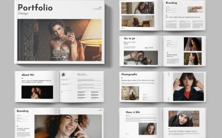 横版景观画册设计组合 (INDD)