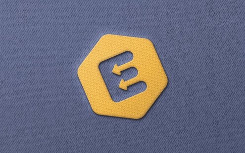 绣花徽标LOGO设计模型样机 (PSD)