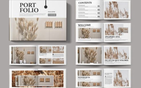 作品集杂志景观 (INDD)