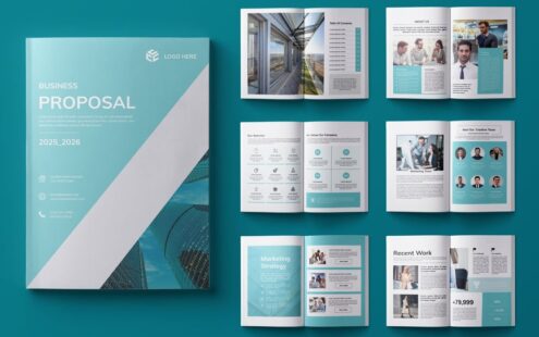 商业提案模板 (INDD)