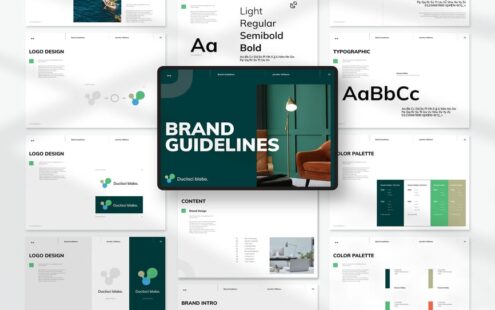 品牌指南模板 (INDD)