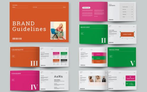 品牌指引画册模版 (INDD)