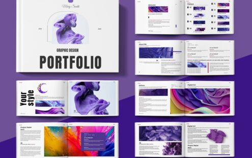 设计杂志风格排版内容 (INDD)