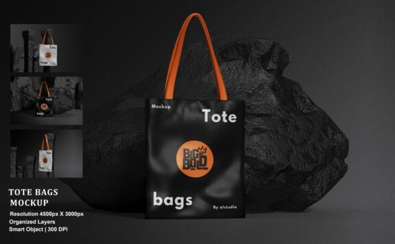 环保袋模型样机 (PSD,PDF)