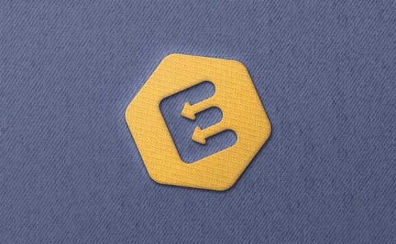 绣花徽标LOGO设计模型样机 (PSD)