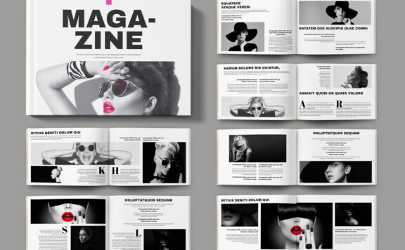 杂志版面景观 (INDD)