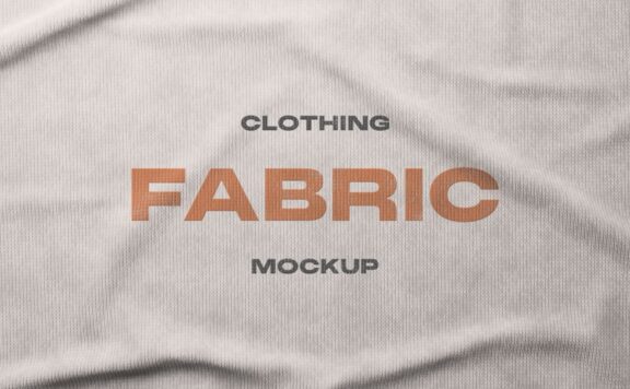 面料徽标LOGO模型样机 (PSD)