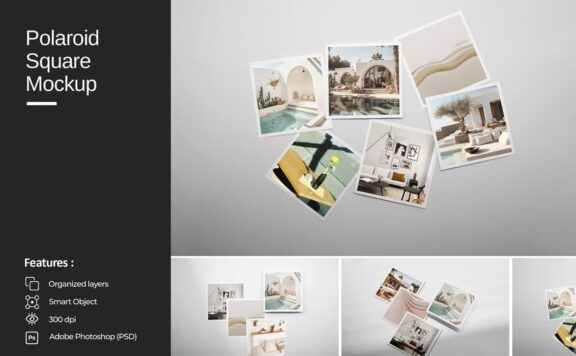 宝丽来方形模型样机 (PSD)