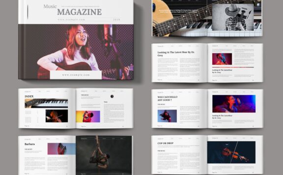 音乐杂志风景 (INDD)