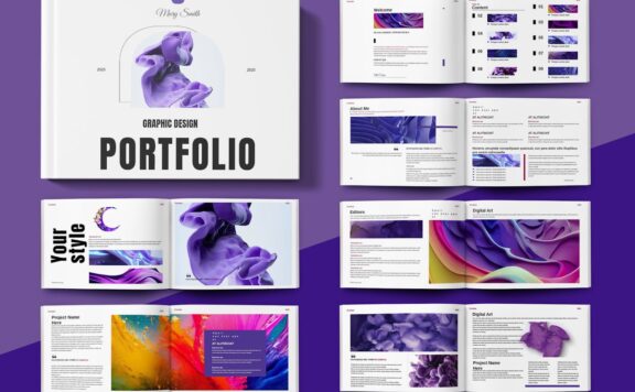 设计杂志风格排版内容 (INDD)