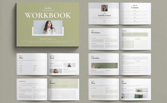 工作簿画册模板  (INDD)