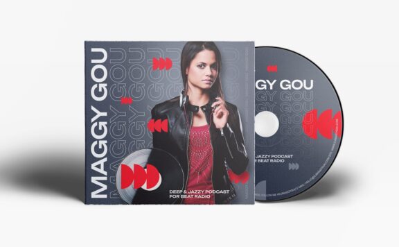 黑胶唱片DJ 混音带/音乐播客 CD 封面艺术作品 (PSD)