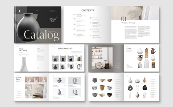 景观目录宣传册模板 (INDD)