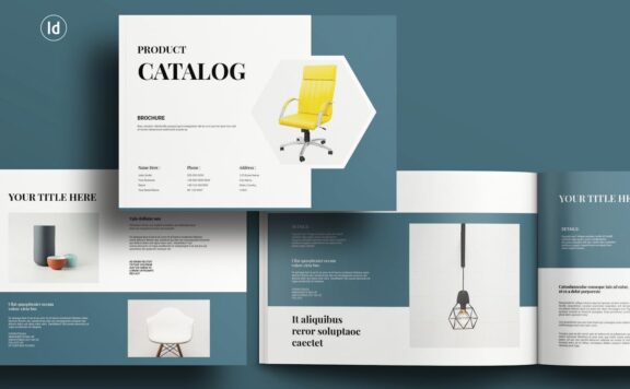 产品目录宣传册景观模板 (INDD)