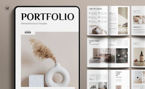 作品集宣传册模板 (INDD)