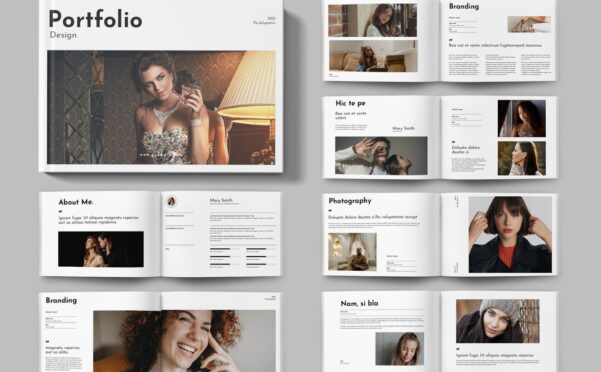 横版景观画册设计组合 (INDD)