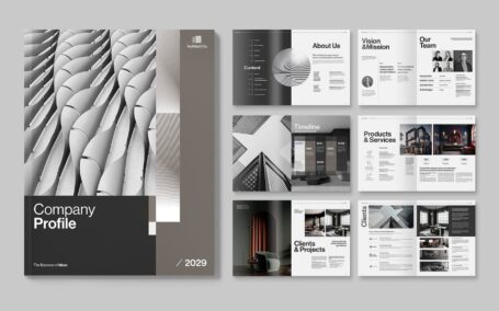 公司简介宣传册模板 (INDD)