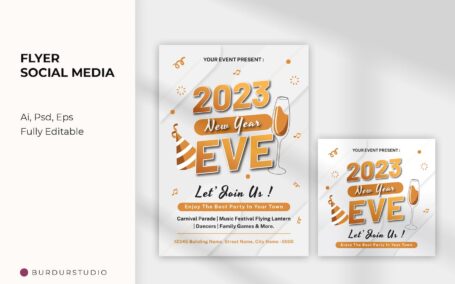 白金鸡尾酒传单海报模版 (AI,EPS,PSD)