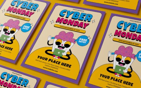 黑色星期五传单海报模版 (AI,EPS,PDF,PNG,PSD)