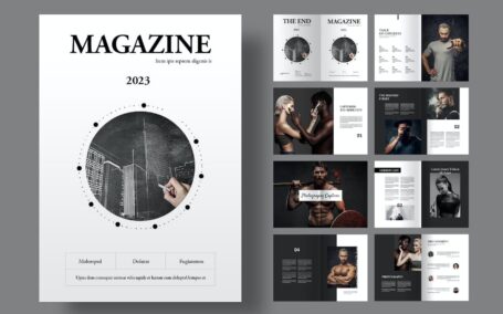 时尚杂志画册模版 (INDD)