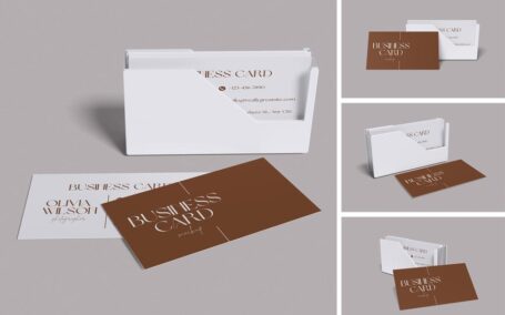 名片模型样机 (PSD,PDF)